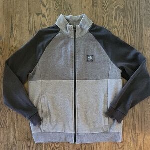 CALVIN KLEIN Men's Gray Zipper Sweat Jacket